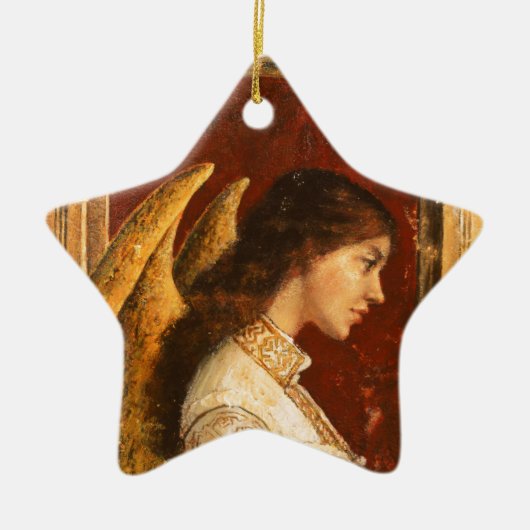 Kerstmis Fresco Angel Keramisch Ornament (Voorkant)