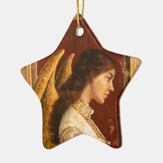 Kerstmis Fresco Angel Keramisch Ornament (Links)