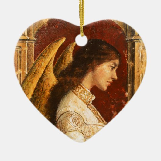 Kerstmis Fresco Angel Keramisch Ornament (Voorkant)