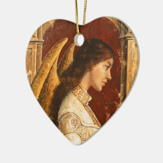 Kerstmis Fresco Angel Keramisch Ornament (Links)