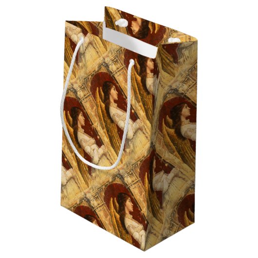 Kerstmis Fresco Angel Klein Cadeauzakje (Achterkant Gekanteld)