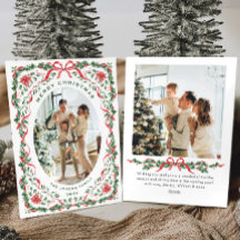 Kerstmis Funky Whimsical Rode Boog Krans 2 Foto