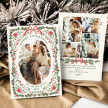 Kerstmis Funky Whimsical Rode Boog Krans 5 Foto