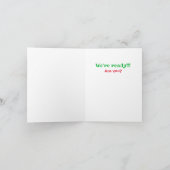 Kerstmis Funny Humor Dog Cat Pets Animals Kaart (Binnen)