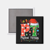 Kerstmis Fysiotherapie Kerst Pt Xmas Magneet (Voorkant / Achterkant)
