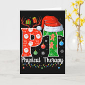 Kerstmis Fysiotherapie Kerstmis Pt Xmas Kaart (Gele Bloem)