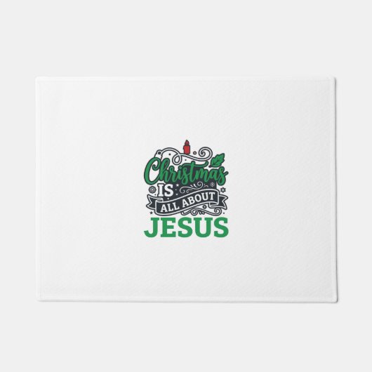 Kerstmis gaat helemaal over Jezus Design Deurmat (Voorkant)