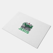 Kerstmis gaat helemaal over Jezus Design Deurmat (Schuin)