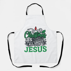 Kerstmis gaat helemaal over Jezus Design Schort