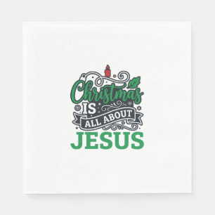 Kerstmis gaat helemaal over Jezus Design Servet