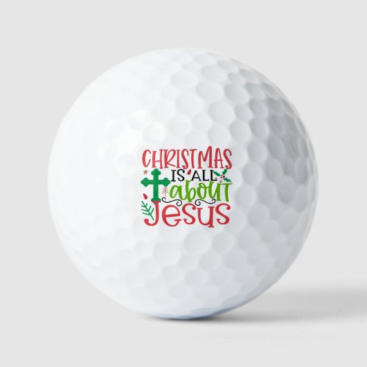 Kerstmis gaat helemaal over Jezus is de reden seiz Golfballen (Voorkant)