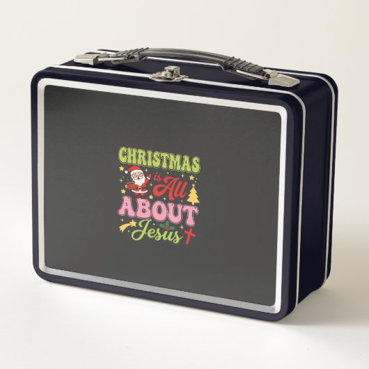 Kerstmis gaat helemaal over Jezus Retro (Voorkant)