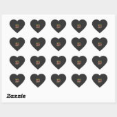 Kerstmis gaat helemaal over Jezus Retro Hart Sticker (Vel)