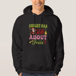 Kerstmis gaat helemaal over Jezus Retro Hoodie