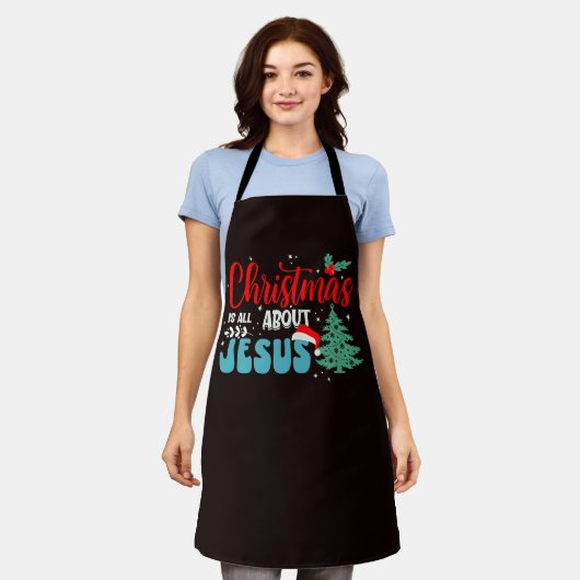 Kerstmis gaat over Jezus-43687 Schort (Gedragen)