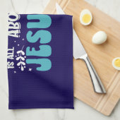 Kerstmis gaat over Jezus-43687 Theedoek (Quarter Fold)