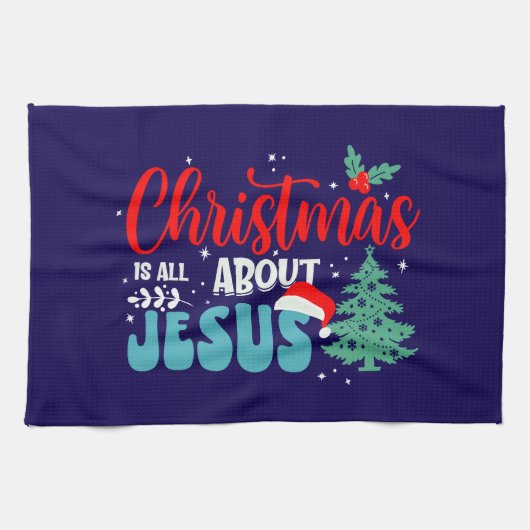 Kerstmis gaat over Jezus-43687 Theedoek (Horizontaal)