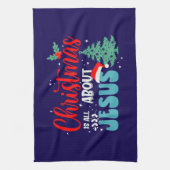 Kerstmis gaat over Jezus-43687 Theedoek (Verticaal)