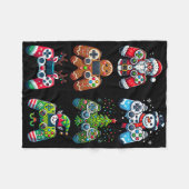 Kerstmis Gaming Controllers Kerstman Elf Kerstmis Fleece Deken (Voorkant (Horizontaal))