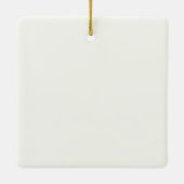 KERSTMIS GARLAND Foto Keramisch Ornament (Achterkant)