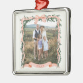 KERSTMIS GARLAND Foto Metalen Ornament (Links)