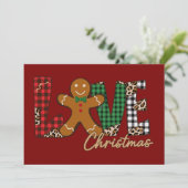 Kerstmis Gebak Familie Kerst Feestdag Feestdagenkaart (Staand voorkant)