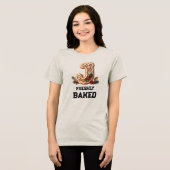 Kerstmis Gebakskool Letter J Tri-Blend Shirt (Voorkant volledig)