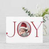 Kerstmis Geboorte Aankondiging Vakantie Fotokaart (Staand voorkant)