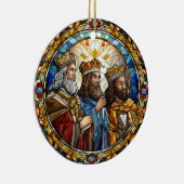 Kerstmis Geboorte Drie Wijze Mannen Keramisch Ornament (Rechts)