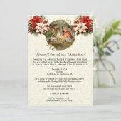 Kerstmis Geboorte Feest Viering Religieus Kaart (Staand voorkant)