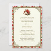 Kerstmis Geboorte Feest Viering Religieus Kaart (Achterkant)