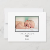 Kerstmis Geboorte Foto 'Making Spirits Brighter' Feestdagenkaart (Achterkant)