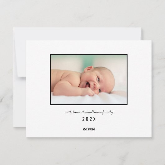 Kerstmis Geboorte Foto 'Making Spirits Brighter' Feestdagenkaart (Achterkant)