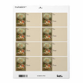 Kerstmis Geboorte Heilige Familie Etiket (Full Sheet)
