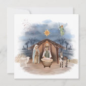 Kerstmis geboorte Jezus doop I Kaart (Voorkant)