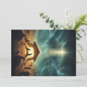 Kerstmis/Geboorte/Jezus Feestdagenkaart (Staand voorkant)