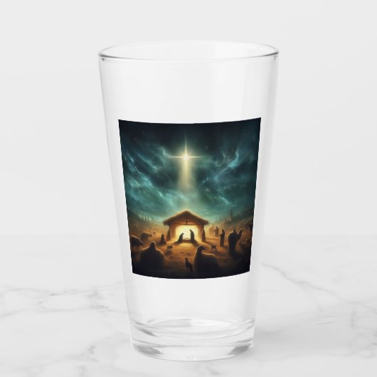 Kerstmis/Geboorte/Jezus Glas (Voorkant)
