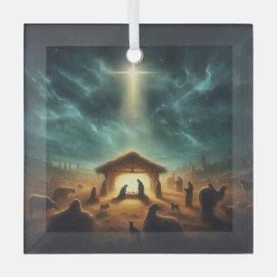 Kerstmis/Geboorte/Jezus Glas Ornament