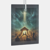 Kerstmis/Geboorte/Jezus Glas Ornament (Voorkant Rechts)