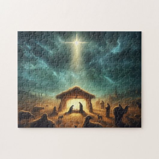 Kerstmis/Geboorte/Jezus Legpuzzel (Horizontaal)