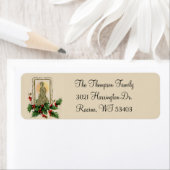 Kerstmis Geboorte Jezus Maria Jozef Etiket (Insitu)