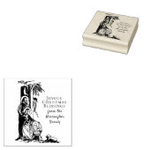 Kerstmis Geboorte Jezus Maria St. Joseph Katholiek Rubberstempel (Gestempeld)