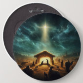 Kerstmis/Geboorte/Jezus Ronde Button 6,0 Cm (Voorkant /achterkant)