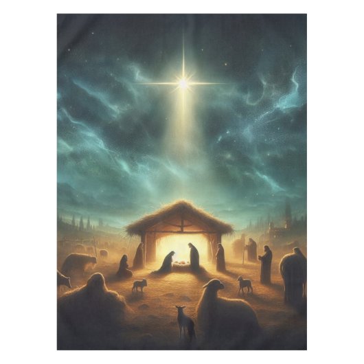 Kerstmis/Geboorte/Jezus Tafelkleed (Voorkant)