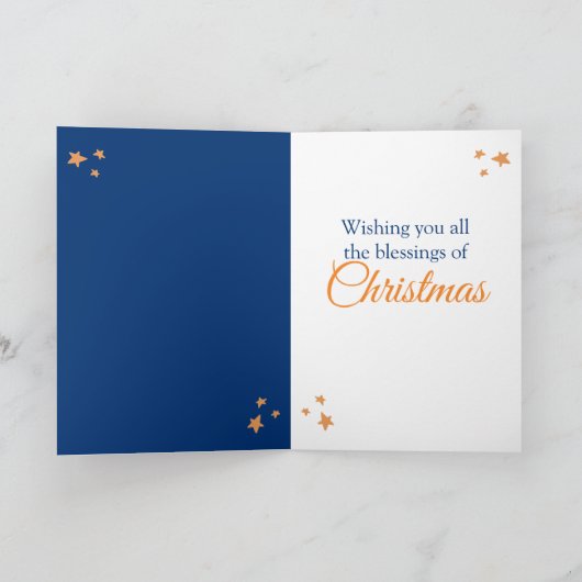 Kerstmis geboorte kaart (Binnen)