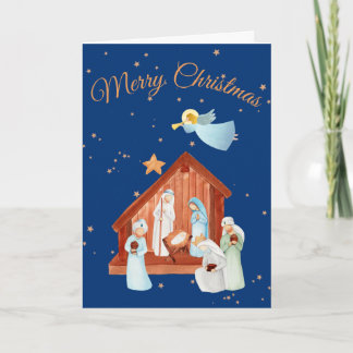 Kerstmis geboorte kaart