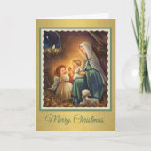 Kerstmis, Geboorte, Maagd Maria, Christus Kind, Feestdagen Kaart (Voorkant)