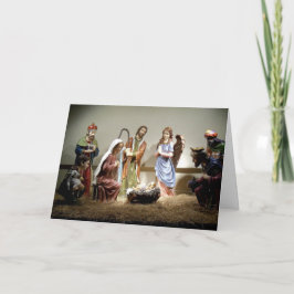Kerstmis Geboorte Manager Scène Kerstmis Kaart