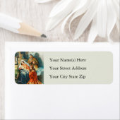 Kerstmis Geboorte Maria Jezus Joseph Engelen Etiket (Insitu)