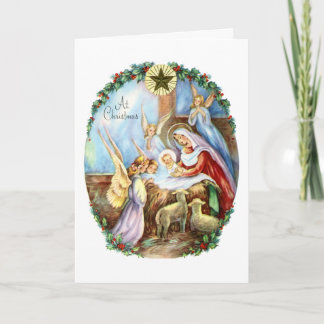 Kerstmis Geboorte Midden-eeuw Kaart
